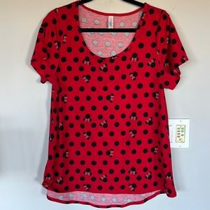 LuLaRoe Minnie Mouse Shirt L